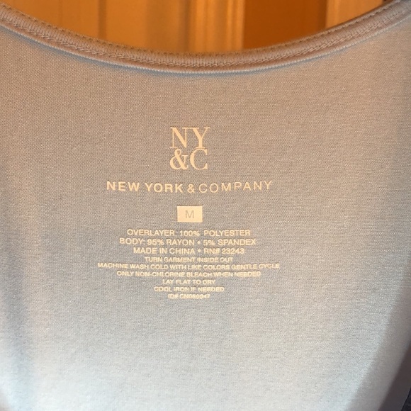NY&C size M light blue tank top - Picture 4 of 4